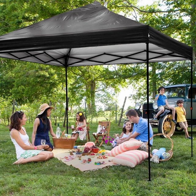 FaltPavillon 3x3m Moskitonetz Wasserdicht Anti-UV Gartenzelt Partyzelt Pergolen