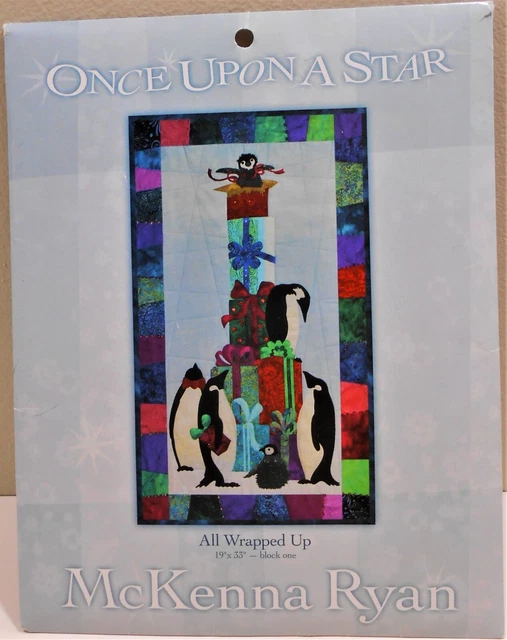 NIP UNCUT McKenna Ryan Quilt Pattern ONCE UPON A STAR Block #1 ALL WRAPPED UP