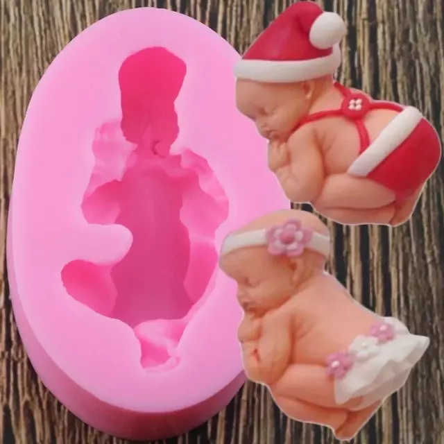 Stampo Silicone Cake Design Mold bambino 3D Pasta Zucchero Fondente alimentare