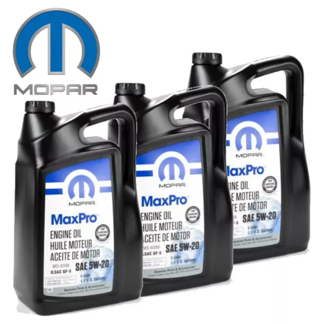 Motoroil 5W20  Mopar MS-6395 ( 3x 5-Liter ) Dodge Chrysler Jeep