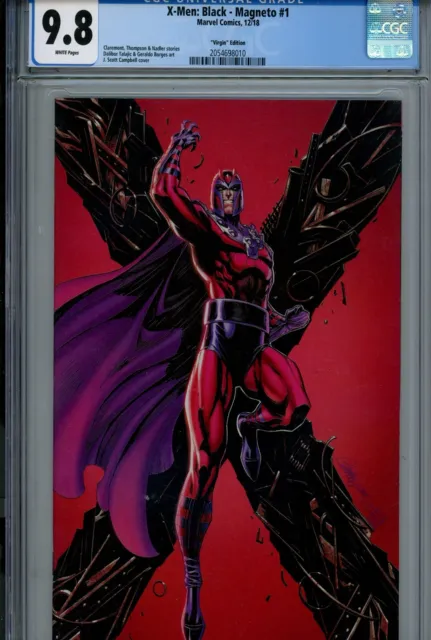 X-Men Black Magneto #1 Marvel CGC 9.8 NM/M (2018) 1:100 Variant J Scott Campbell