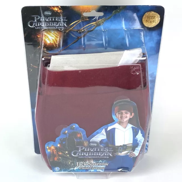 Disney Pirates of the Caribbean JACK SPARROW Child Costume Size Small (4-6) NEW