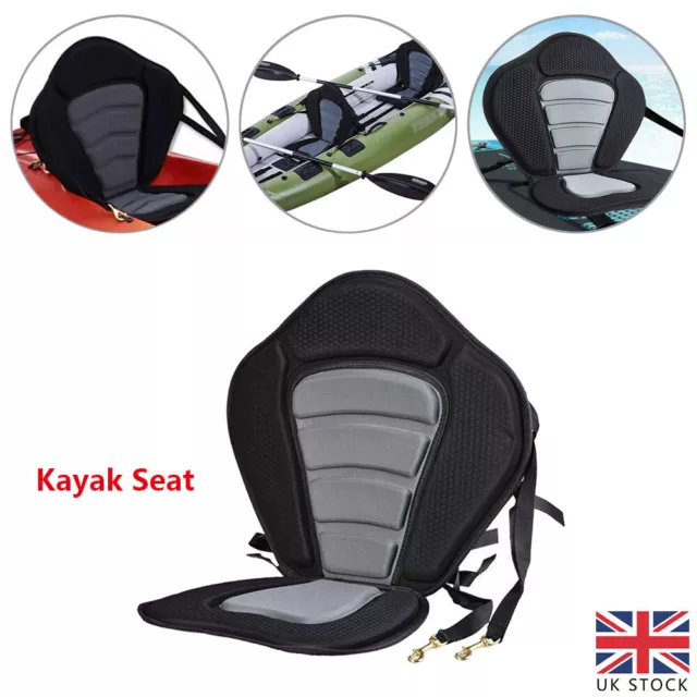 Kayak Seat Adjustable Sit On Top Canoe Back Rest Support Cushion Safety Uk