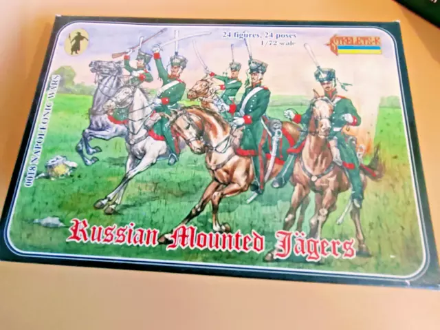 Strelets 1/72 scale Napoleonic Wars Russian Mounted Jagers New open box 2004