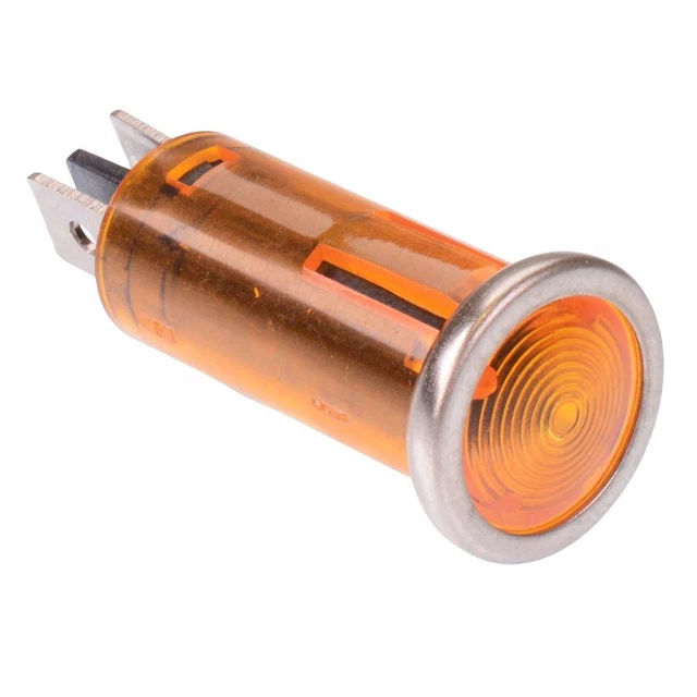 Ambre 12V LED 12.5mm Panneau Indicateur Lumière