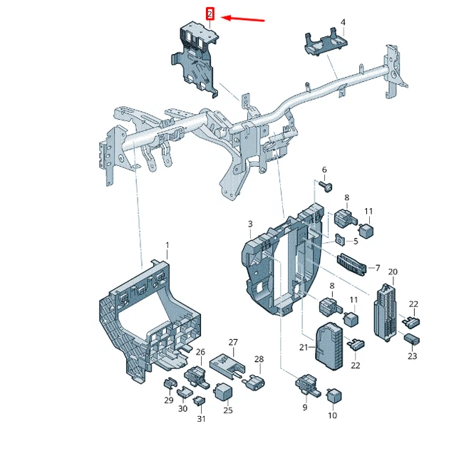 Aile Arrière Gauche VW Transporter T6 – Neuve D'origine – Réf 7H3853931