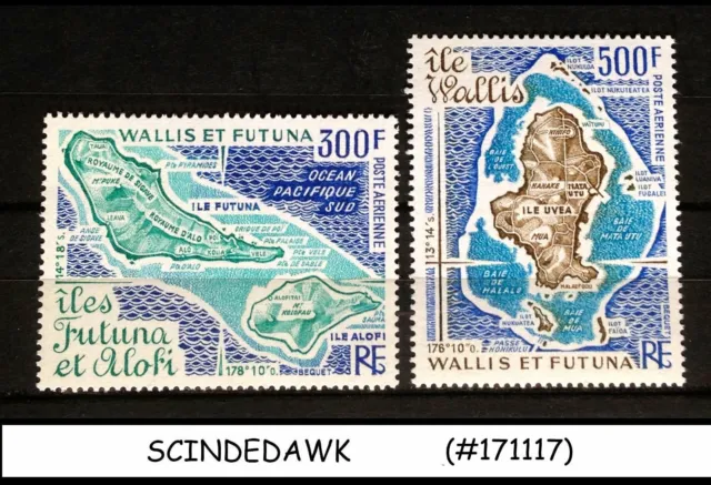 Îles Wallis-Futuna - 1978 Carte Des Îles - 2V - Comme Neuf Neuf Dans Son Emballage