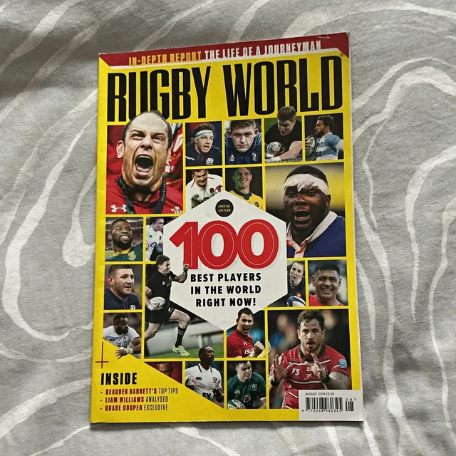 RUGBY WORLD SPECIAL Edition 100 Best Players Aug 2019 Issue 83 Barrett ...
