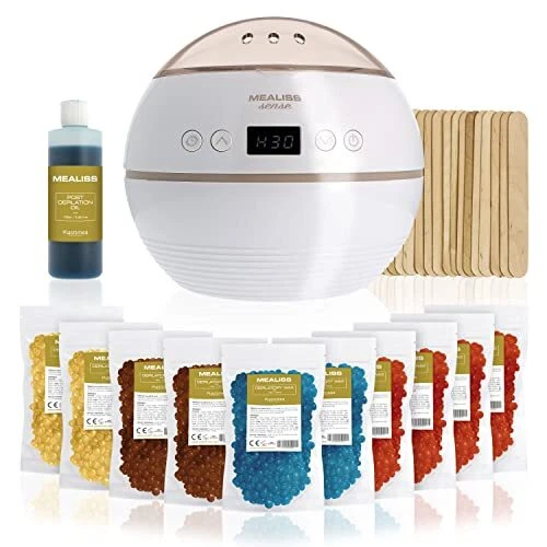 Kit Epilation Cire Chauffe Cire Epilation Professionnelle Perles de Cire 1kg