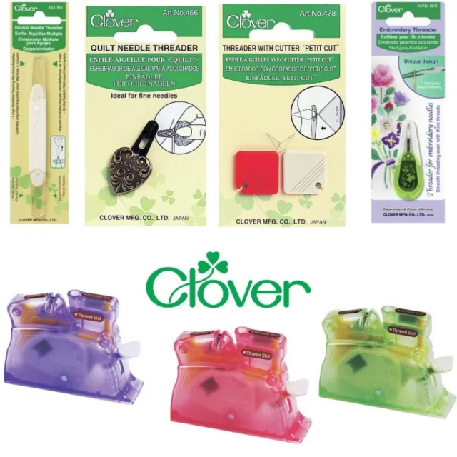 Clover Needle Threader Selection Sewing Embroidery