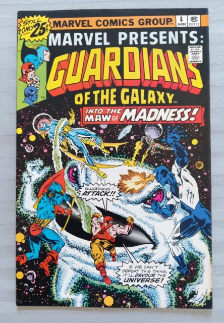 Marvel Presents #4, Guardians Of The Galaxy, Bronze Age, Fn+, Marvel Comics 1976