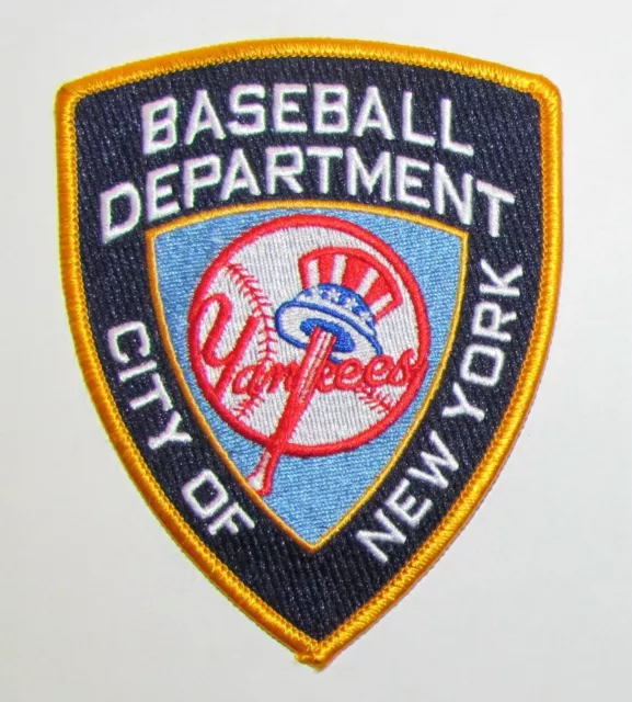 New York State City Police NYPD NY Yankees MLB Baseball Morale Novelty Patch