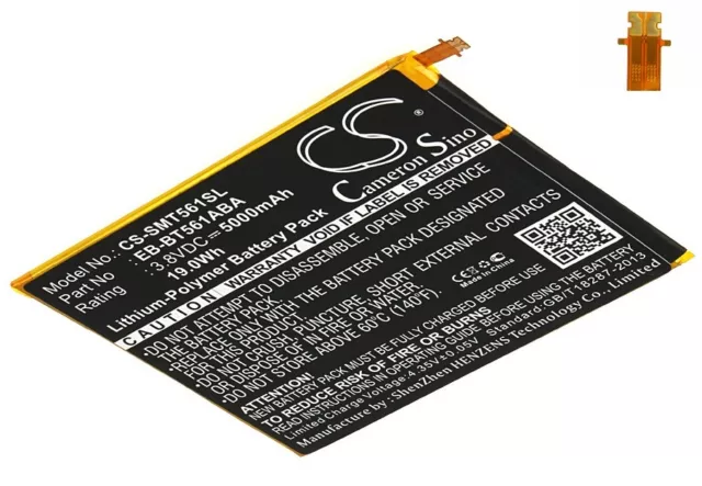 BATTERIE 5000mAh EB-BT561ABA EB-BT561ABE Samsung Galaxy Tab E Nook Edition 9.6