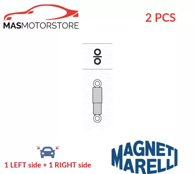 Shock Absorber Set Shockers Rear Magneti Marelli 351784070000 2Pcs P New