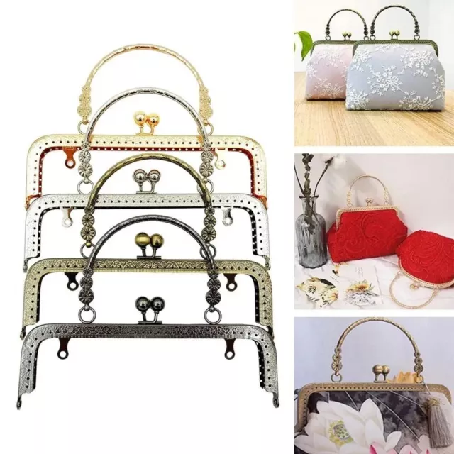 DIY Vintage Purse Clasp Frame Metal Purse Frame Handle Bag Accessories UK