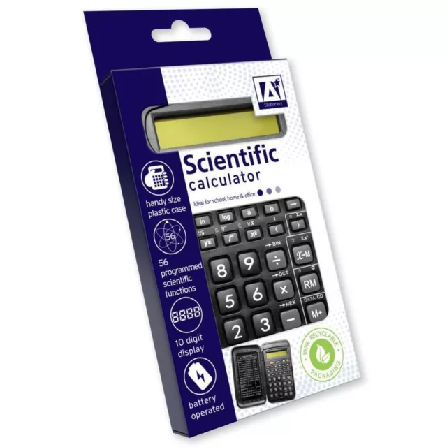 SCIENTIFIC CALCULATOR 12 Digit Display Tesco Recommended For GCSE A AS Level 5.95 PicClick UK