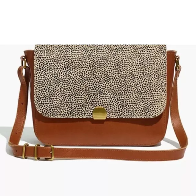 Madewell The Abroad Shoulder Bag Spotted Calfhair Edition