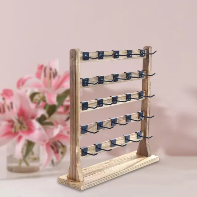 Wood Earring Display Stand for Selling, Earring Showing Jewelry Display Holder