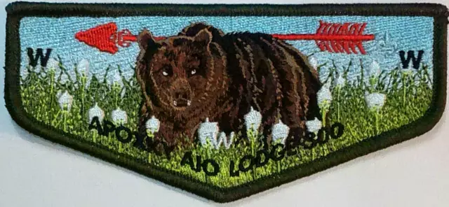 Pretty Oa Apoxky Aio Lodge 300 Bsa Montana Council Patch 2022 Bear Flap Mint!!