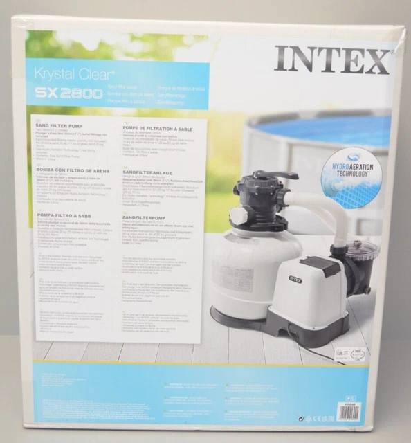 INTEX 26648 KRYSTAL Clear Sandfilteranlage 10,5m³ Pool Sandfilterpumpe ...