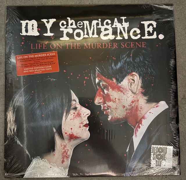 MY CHEMICAL ROMANCE Life on the Murder Scene Clear Red Splatter Vinyl ...