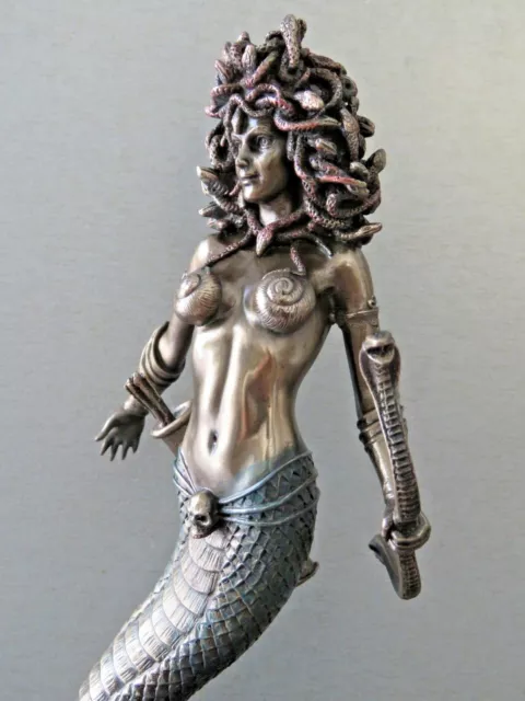 Medusa Mask - Snake-Haired Gorgon - Snake Lady - Monster Figure - Perseus  and Goddess Athena myth - Small - Cold Cast Bronze Resin