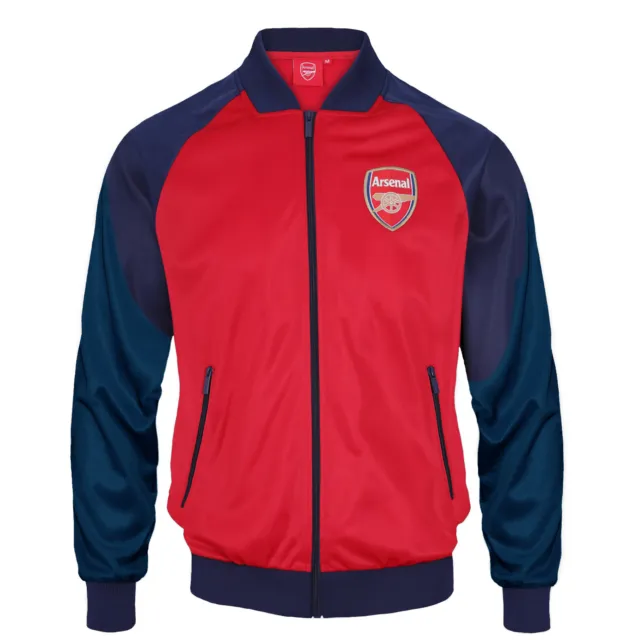 Arsenal FC Mens Jacket Track Top Retro OFFICIAL Football Gift