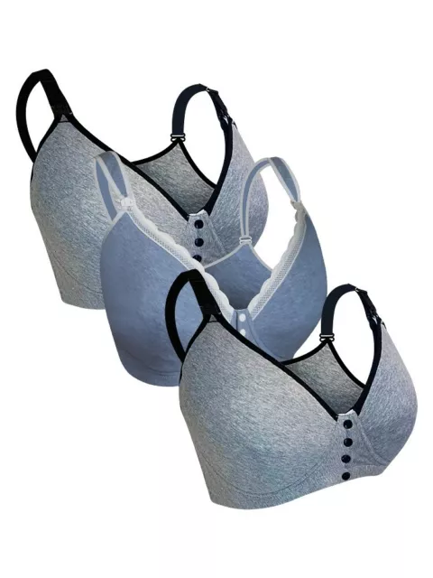 New Cotton Nursing Breastfeeding Non wired Sport Halter Back Bra (36-50 D-F CUP)