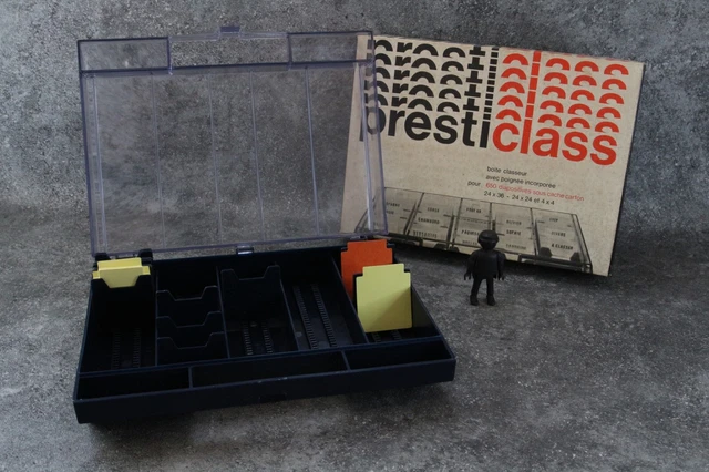 Boite Classeur PRESTI Classpour 650 Diapositives 24x36, 24x24 et 4X4.