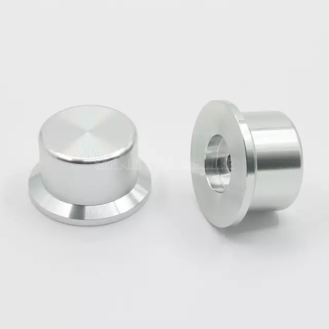 1pcs D:44mm H:25mm silver amplifier knob full aluminum audio volume knob