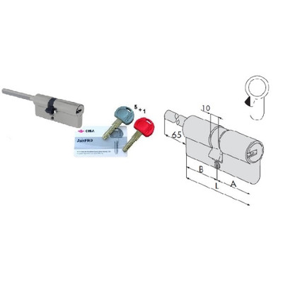 MM.69 35X35 CISA CISA CILINDRO ASIX PRO 0E300-13 SAG OTT.NICHEL 