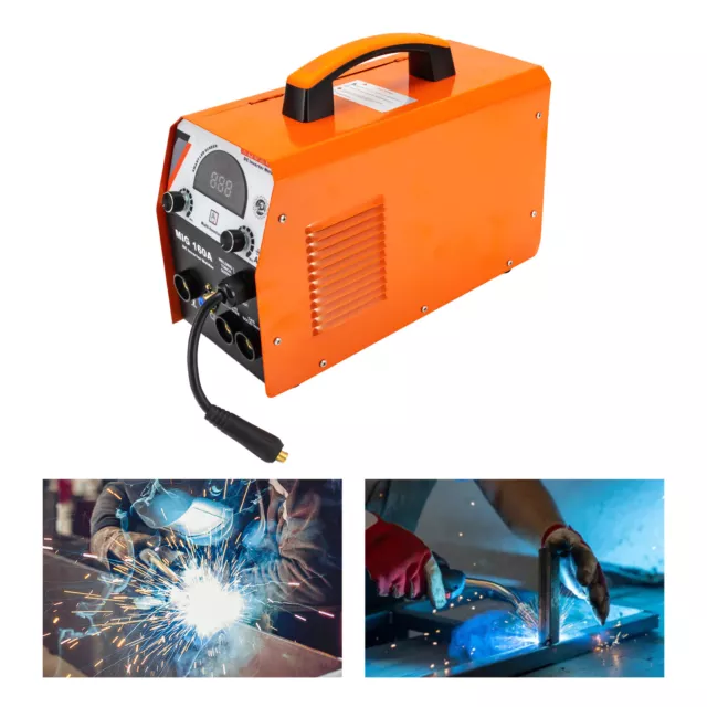 Digital MIG Welder Dual Voltage Gas/Gasless MIG Welding Machine 160A 110/220V