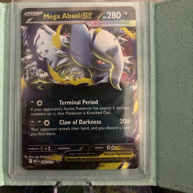 POKÉMON TCG MEGA Absol EX Mega Evolutions Double Rare 086/132 NM £1.69 ...