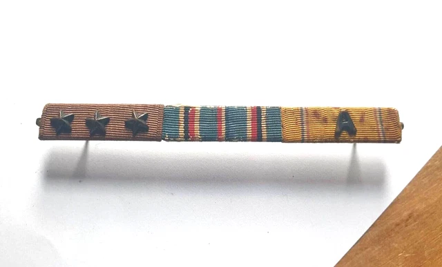 WW2 US NAVY Ribbon Bar / 3 Battle Stars £12.00 - PicClick UK