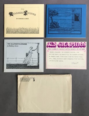 EDWARD GOREY 3 Books Fantod Press Pious Infant Inanimate Tragedy ...