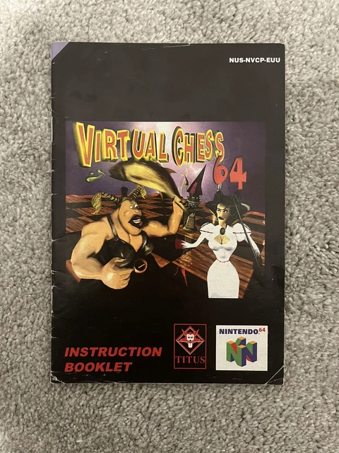 Virtual Chess 64 Nintendo 64 Instruction Booklet / Manual