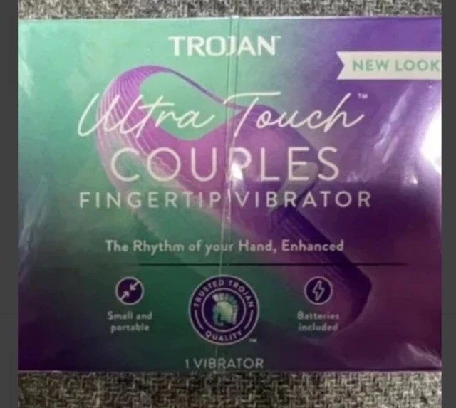 trojan vibrations fingertip massager Trojan Vibrations 2-in-1 Vibrating Ring Plus Finger Massager – ShopCGX main image 1