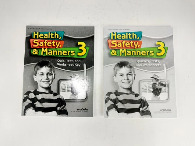 ABEKA HEALTH SAFETY & Manners 3 Quizzes/Tests/Worksheets & Answer Key ...