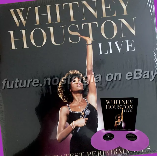 Whitney Houston Live Greatest Performances Limited Edition Purple Vinyl 2LP RARE