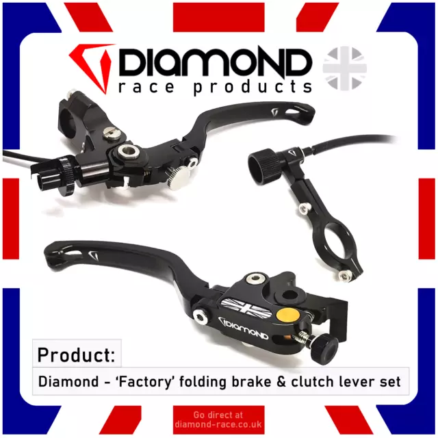 Diamond - ' 'Factory' Faltbar Bremse & Kupplungshebel Set - Aprilia RS660 -