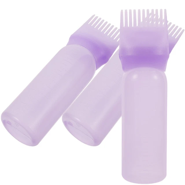 3 pz pettine per tintura per capelli in plastica bottiglia per medicinali