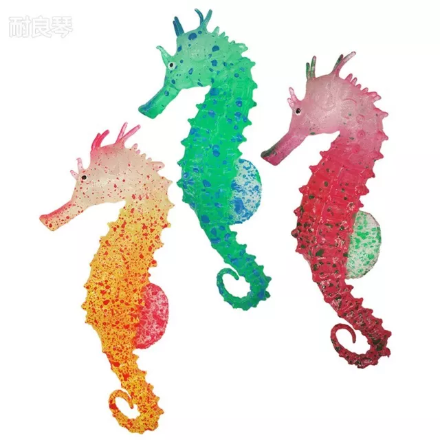 Floating Sea Horse Glowing Effect Aquarium Tank Ornament Decoration Fish Safe