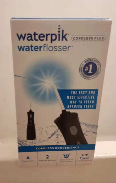 Waterpik Cordless Plus Water Flosser WP-462UK - Black - BRAND NEW