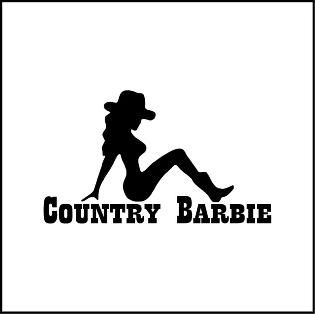 Country Barbie Vinyl Decal/Sticker for Car/Truck/Window/SUV