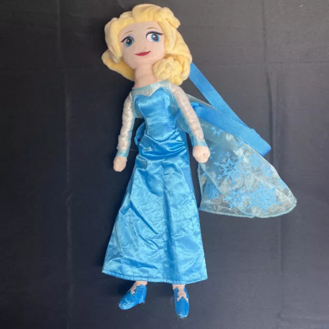 Disney Elsa plush 15" doll toy Frozen princess pillow pal Backpack