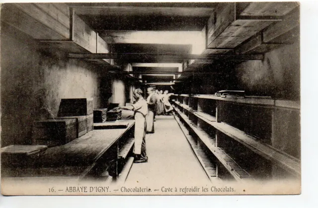 ARCIS LE PONSART - Marne - CPA 51 - Caves de la Chocolaterie de l' Abbaye D'Igny
