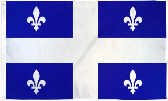 Quebec Flag 3x5ft Canadian Territory Flag 3x5 Canada QC