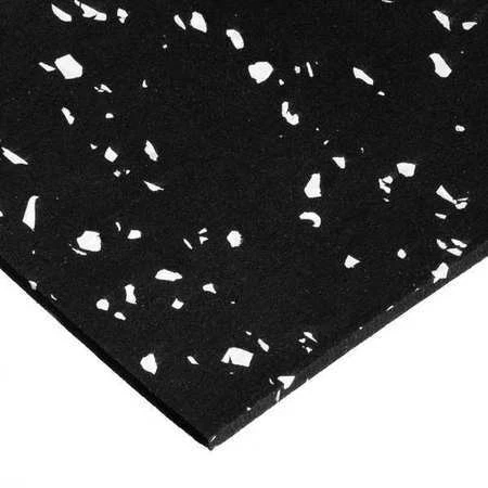 Zoro Select Bulk-Rs-Rcy60-27 Rubber,Recycled,3/8"Thick,120"X48",60A