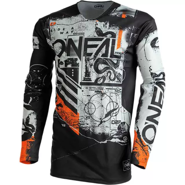 NEW Oneal MX Mayhem Scarz Black/Grey Dirt Bike Gear Set 2