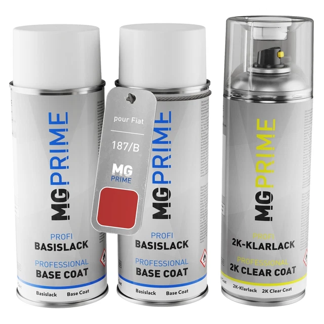 PEINTURE VOITURE KIT bombe aérosol 2c pour Fiat 187 B Rosso Orgoglioso ...
